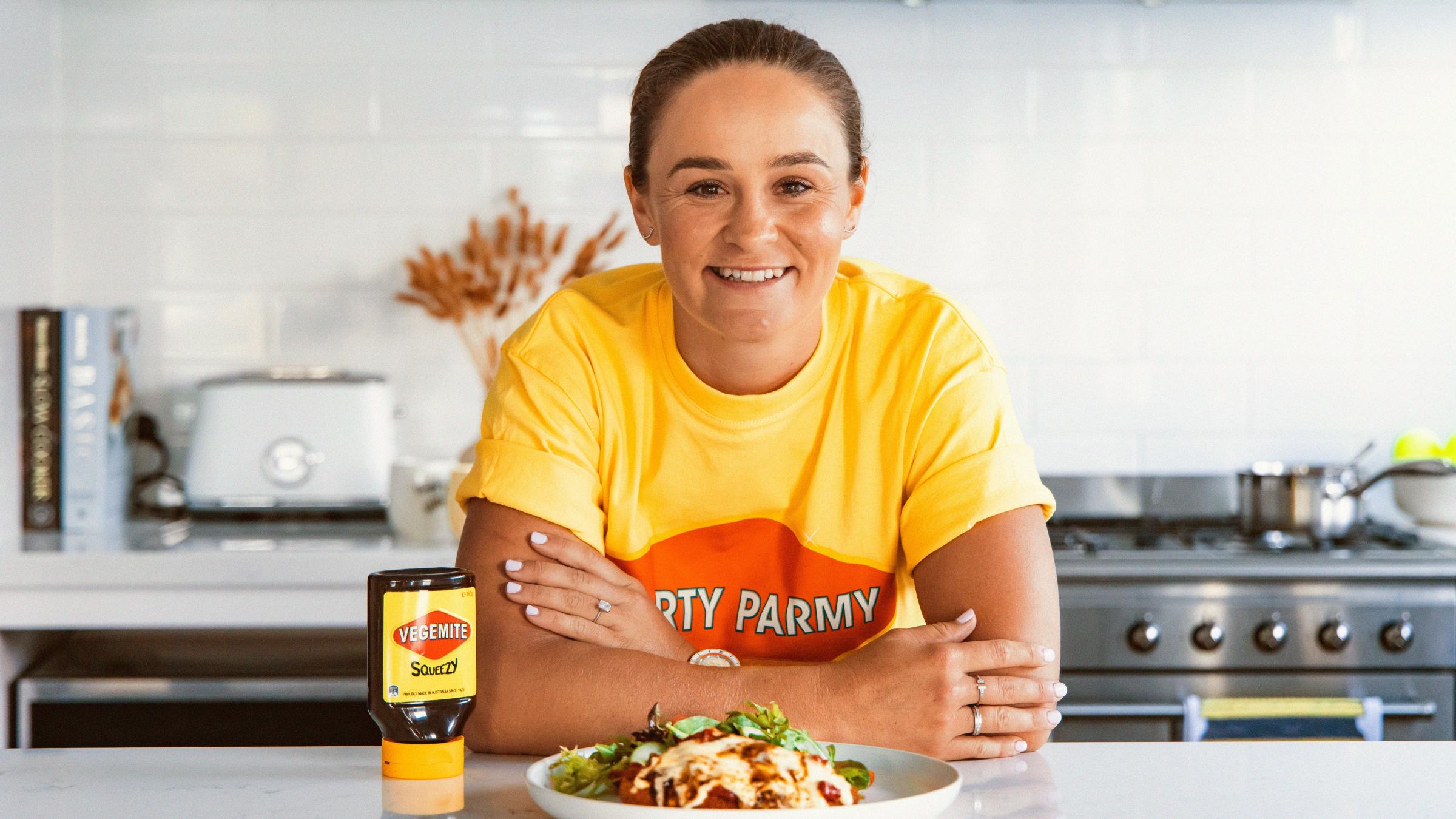Ash Barty Unveils Her Idea For Australian Open Signature Dish - Vegemite  'Barty Parmy'!