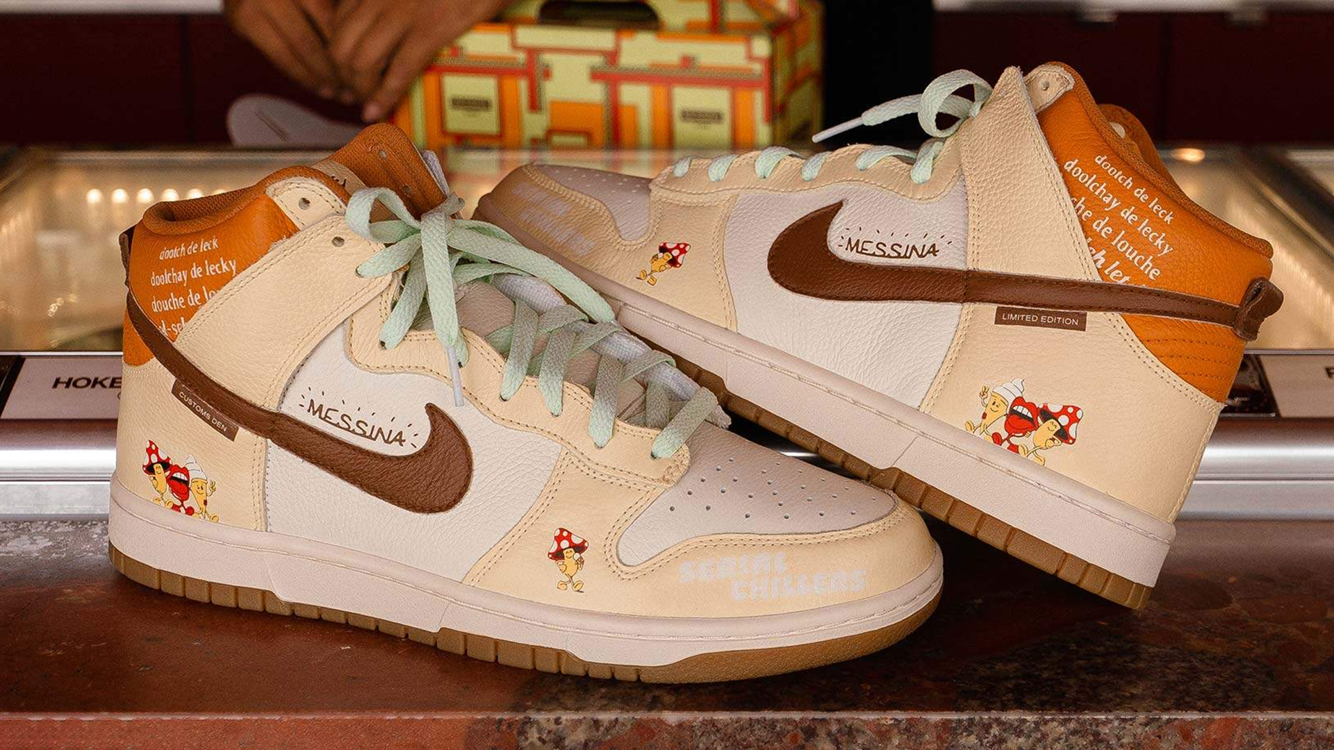 Sneakerheads Ice Cream Lovers Unite Messina Are Releasing Limited Edition Nike Dunk High s