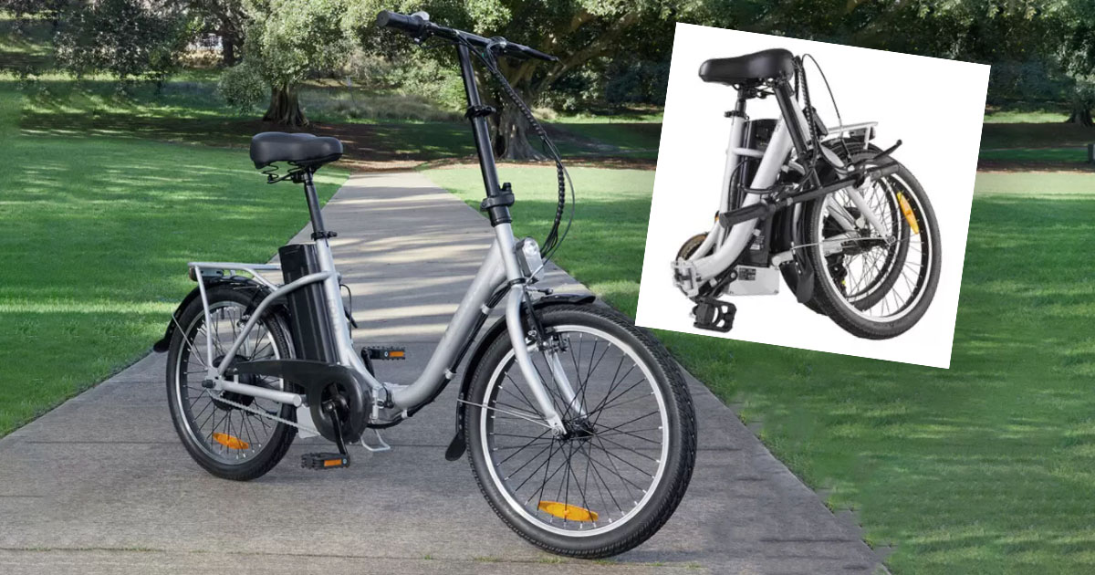 Aldi electric 2025 folding bike