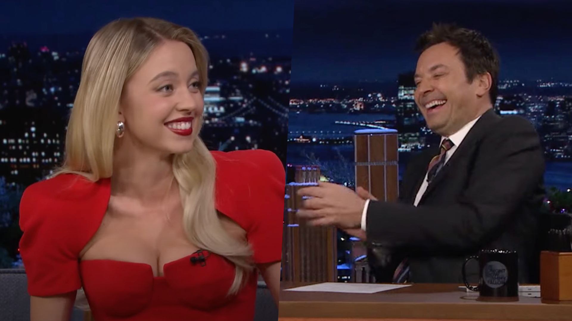 I Love That Sydney Sweeney Explains Schoolies To Jimmy Fallon   Sydney Sweeney Jimmy Fallon Hero  